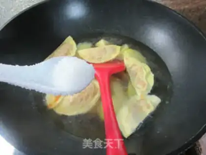 Make Homemade egg dumplings step 7