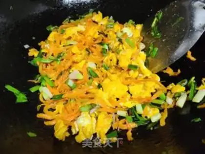 Make Eggs fried with radish step 4