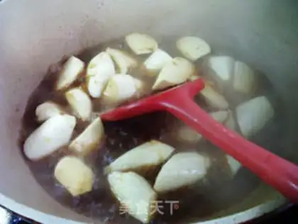Make walnuts, black rice cake step 15