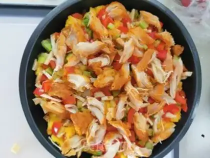 Make Low-fat chicken pizza step 6