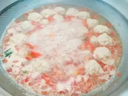 Make Tomatoball soup step 6