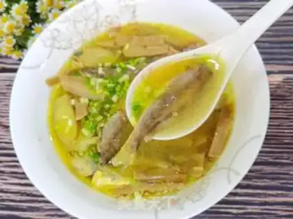 Make Little yellow fish dry soup step 6