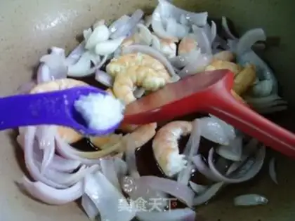 Make Shrimp fried onions step 11