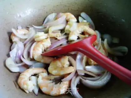 Make Shrimp fried onions step 12