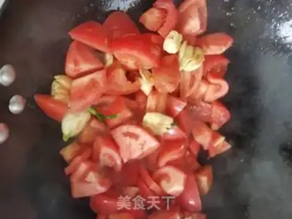 Make Tomato egg knife step 3