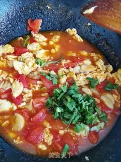 Make Tomato egg knife step 8