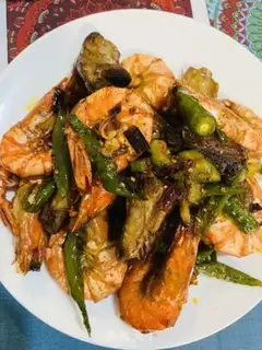 Make Spicy chops, shrimp step 10