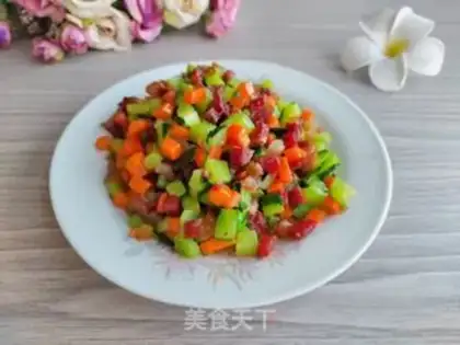 Make Carrot cucumber beef step 3