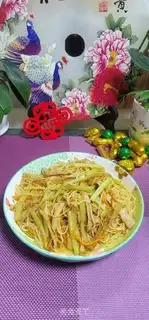 Make Meatloaf celery noodles step 8
