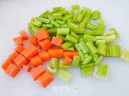 Make Celery peanuts step 1