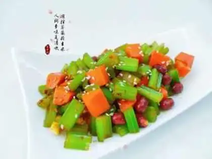 Make Celery peanuts step 4