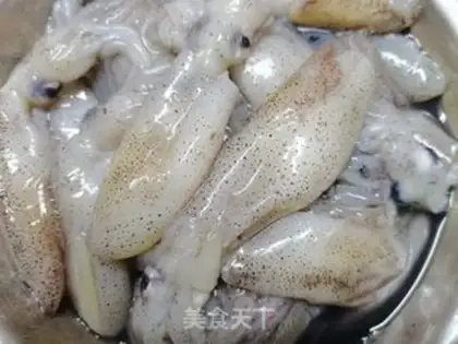 Make Red-bulled squid step 0