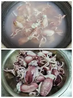 Make Red-bulled squid step 1