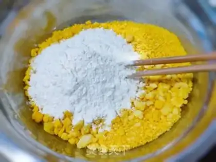 Make Corn pasta step 1