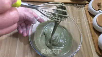 Make Sesame on tea and cream step 4