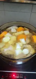 Make A deer, mushroom-porn chicken broth step 9