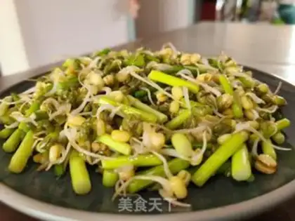 Make Garlic sprouts step 4