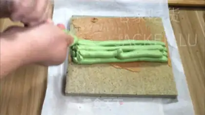 Make Sesame on tea and cream step 24