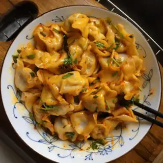 Make Dry lamb dumplings step 9