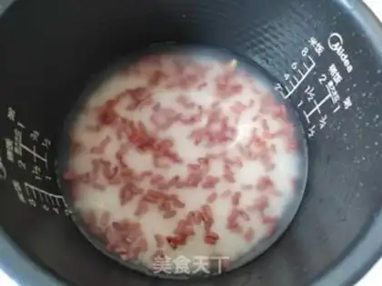 Make Red bean rice step 1