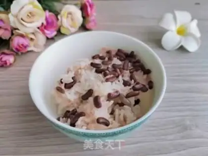 Make Red bean rice step 2