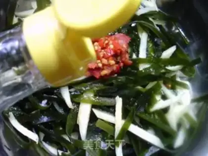Make Spicy white sea ribbons step 10