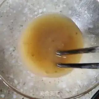 Make Meat and powdered rice step 3