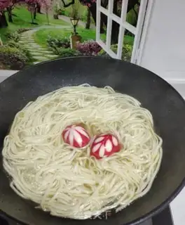 Make Breakfast egg noodles step 9