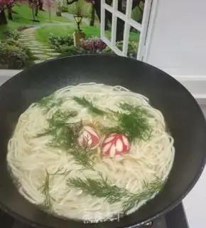 Make Breakfast egg noodles step 10
