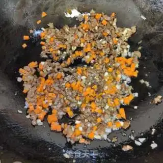 Make Meat and powdered rice step 6