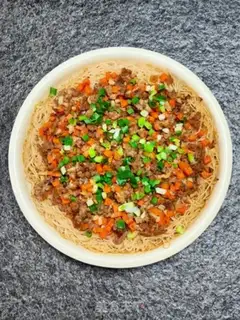 Make Meat and powdered rice step 11