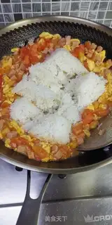 Make Tomato egg fried rice step 6