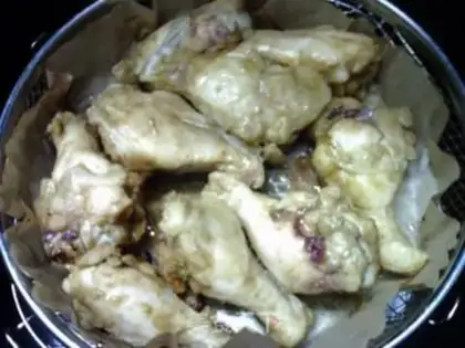 Make Air-fried salt chicken wings step 10