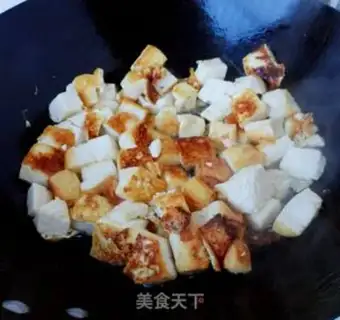 Make Soy sauce and shrimp tofu step 2
