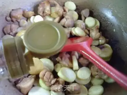 Make Chicken leg and white step 9