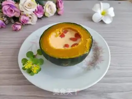 Make Pumpkin egg stew step 7