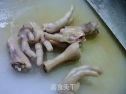 Make Chicken claw abalone tofu step 2