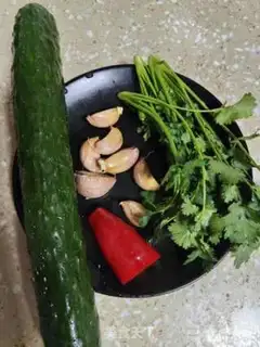 Make A cucumber plum step 1