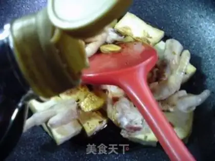 Make Chicken claw abalone tofu step 6