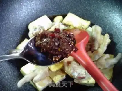 Make Chicken claw abalone tofu step 7