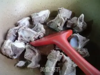 Make Potato burn ribs step 1