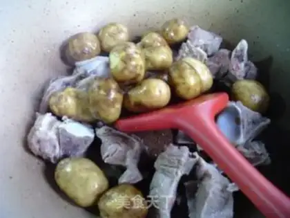 Make Potato burn ribs step 2
