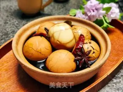 Make Five spicy tea eggs step 11