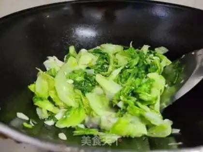 Make Garlic lettuce step 2