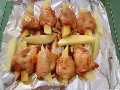 Make Potato bone chicken wings step 3