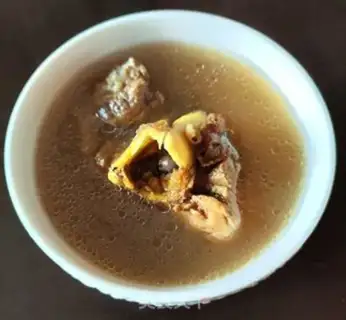Make Five-fingered peach corn and pork soup step 6