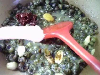 Make Spicy snails step 7