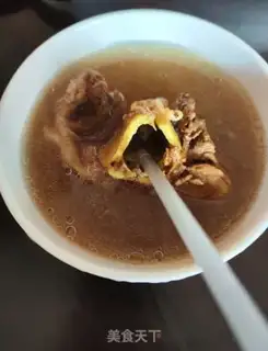 Make Five-fingered peach corn and pork soup step 7