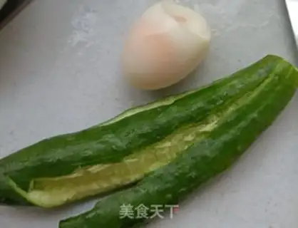 Make Egg pigeon cucumber step 2