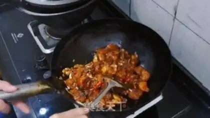 Make Chicken piece of potato noodles step 3